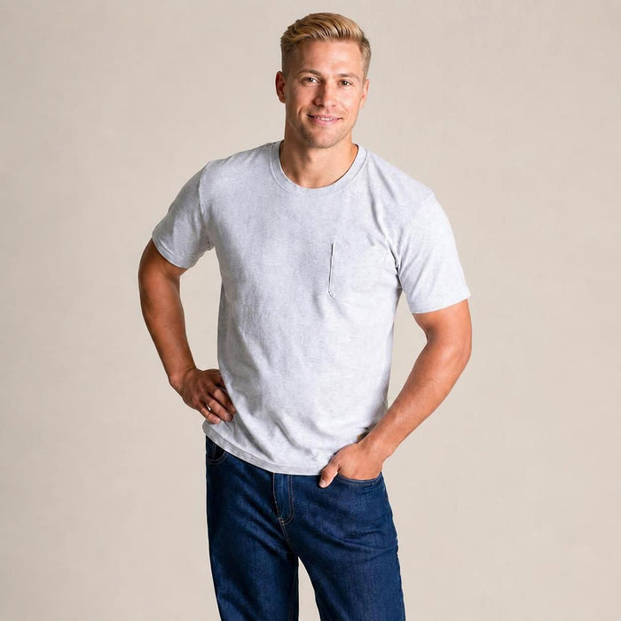 plastic-free 100% certified organic cotton t-shirt sweatshop-free