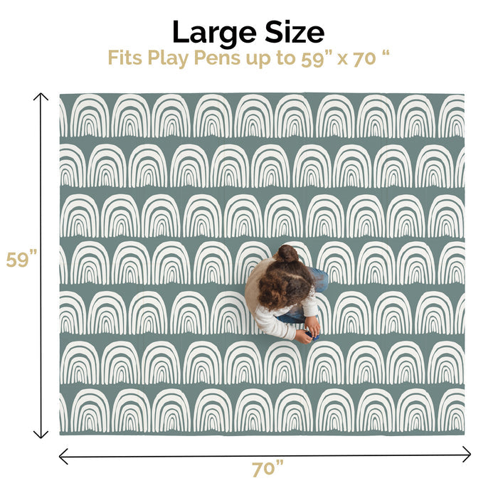 Large Play Mat - Rainbow Dog Days