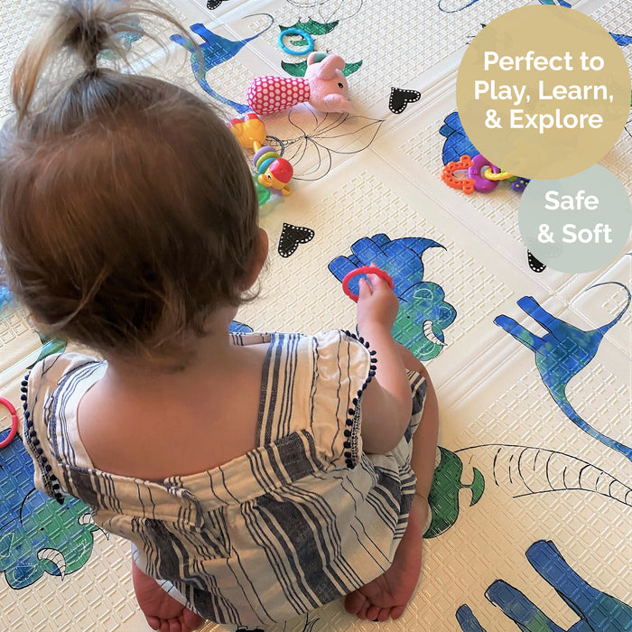 Large Play Mat - Tiny Dinos
