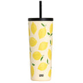 Lemons 24 oz Insulated Tumbler with Straw & Lid