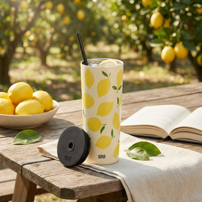 Lemons 24 oz Insulated Tumbler with Straw & Lid