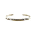 Lightweight Stamped Silver Bracelet