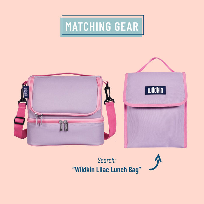 Lilac Two Compartment Lunch Bag