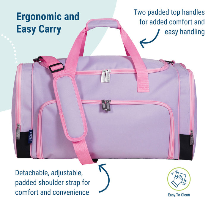Lilac Weekender Duffel Bag