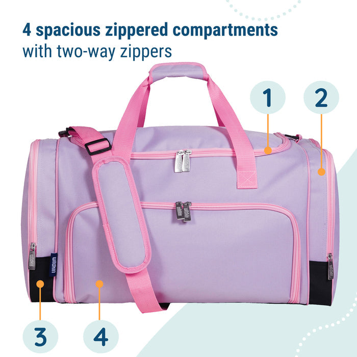 Lilac Weekender Duffel Bag