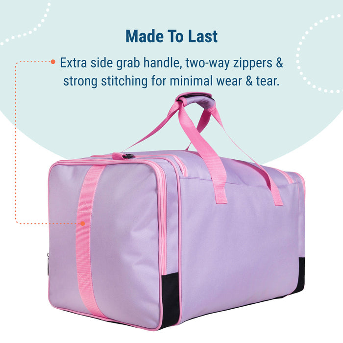 Lilac Weekender Duffel Bag