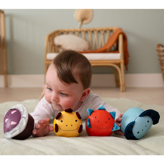Little Big Friends 4-Piece Roly Poly Balls Set - Dino