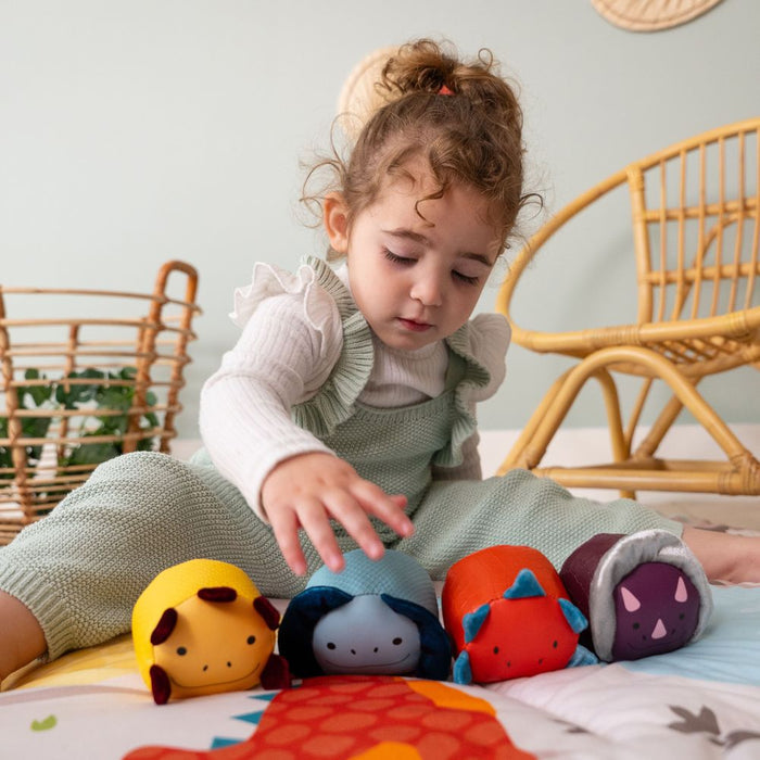 Little Big Friends 4-Piece Roly Poly Balls Set - Dino