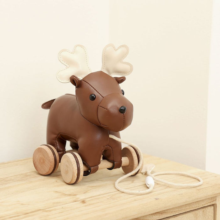 Little Big Friends Pull-Along Soft Toy - Bruce the Moose