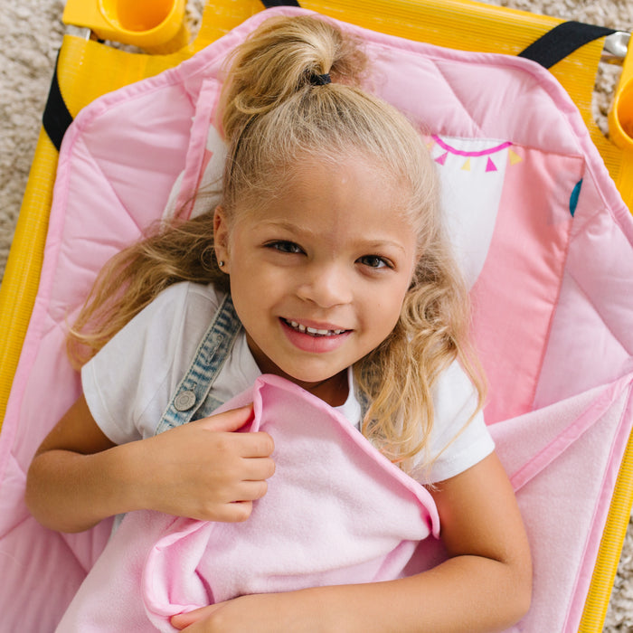 Llamas and Cactus Pink Modern Nap Mat