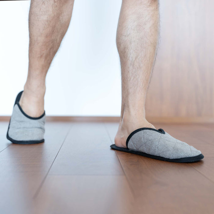 organic linen house slippers