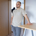 100% organic linen pocket T-shirt plastic-free
