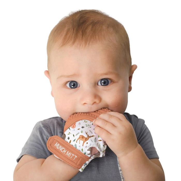 Malarkey Kids Munch Mitt Teething Mitt - Woodland Animals