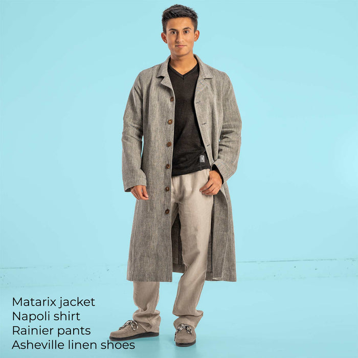 long hemp jacket