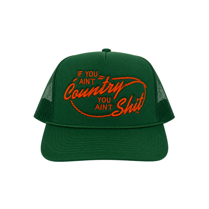 MCA x N.B. Goods - If You Ain’t Country Green Hat Front
