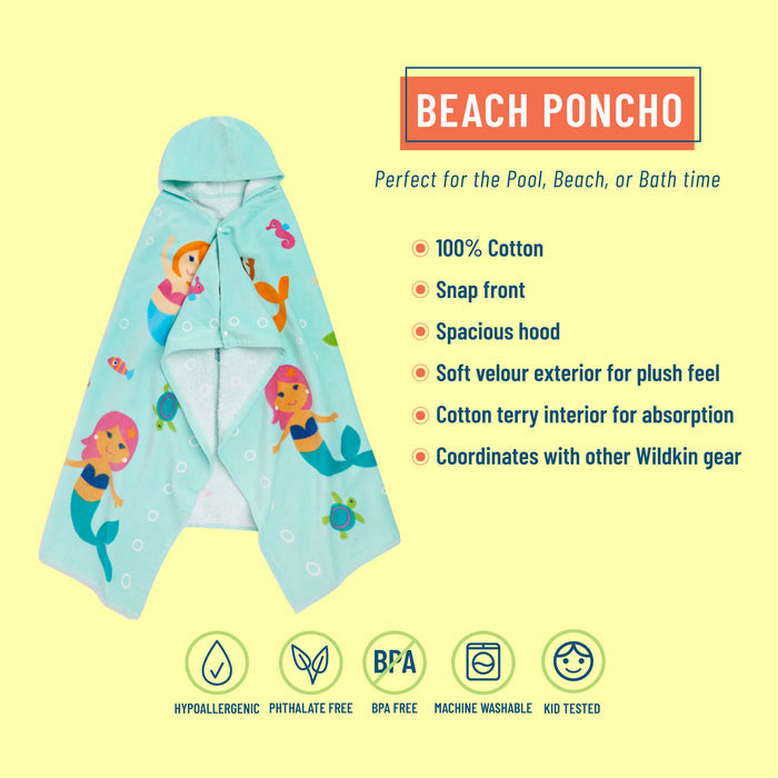 Mermaids Hooded Beach Towel