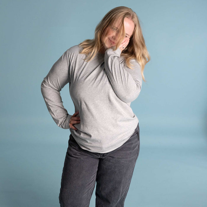 plastic-free 100% organic cotton long-sleeve t-shirt