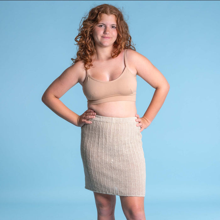 organic linen skirt