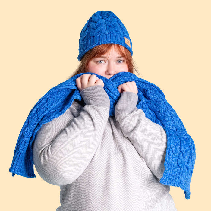 100% organic merino wool scarf