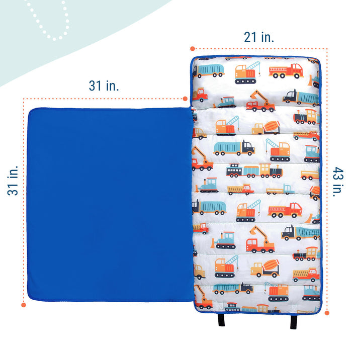 Modern Construction Microfiber Toddler Nap Mat