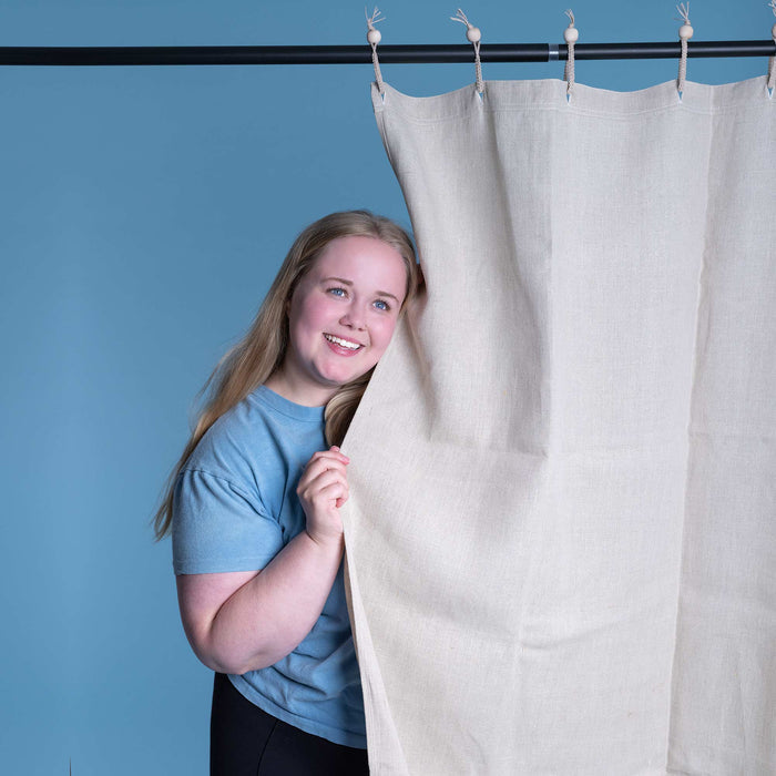 organic hemp curtain plastic-free