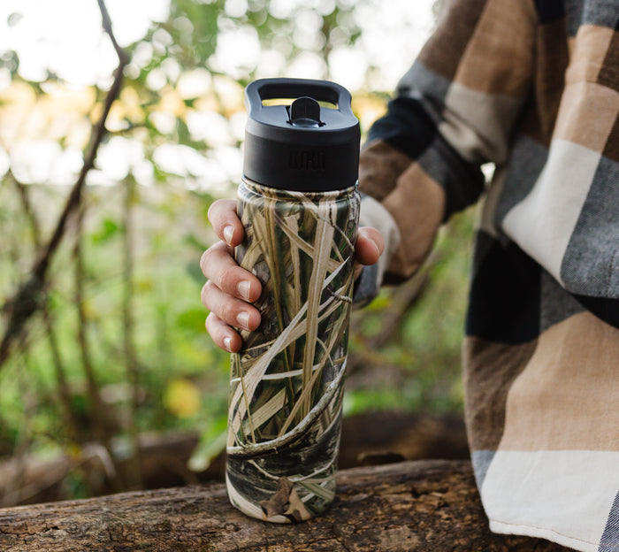 Mossy Oak Shadow Grass Habitat Steel Water Bottle