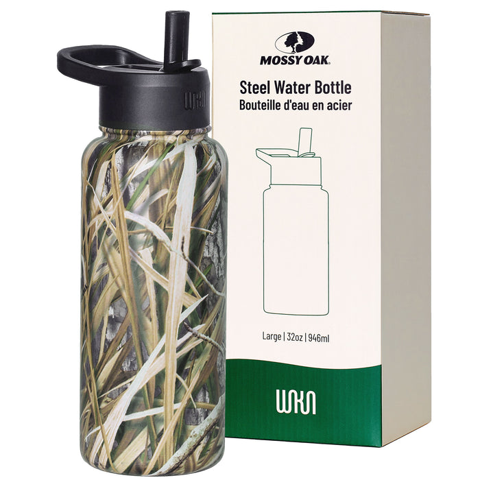 Mossy Oak Shadow Grass Habitat Steel Water Bottle