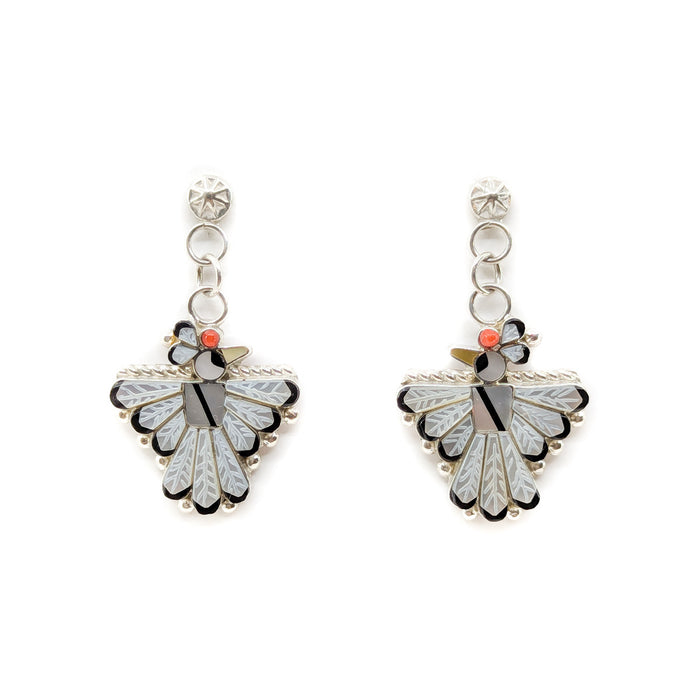 Mother of Pearl Thunderbird Earrings