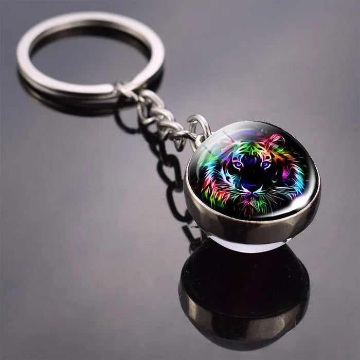 MULTICOLORED TIGER KEYCHAIN Tiger-Universe