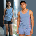 100% certified organic cotton workout muscle tank top plastic-free