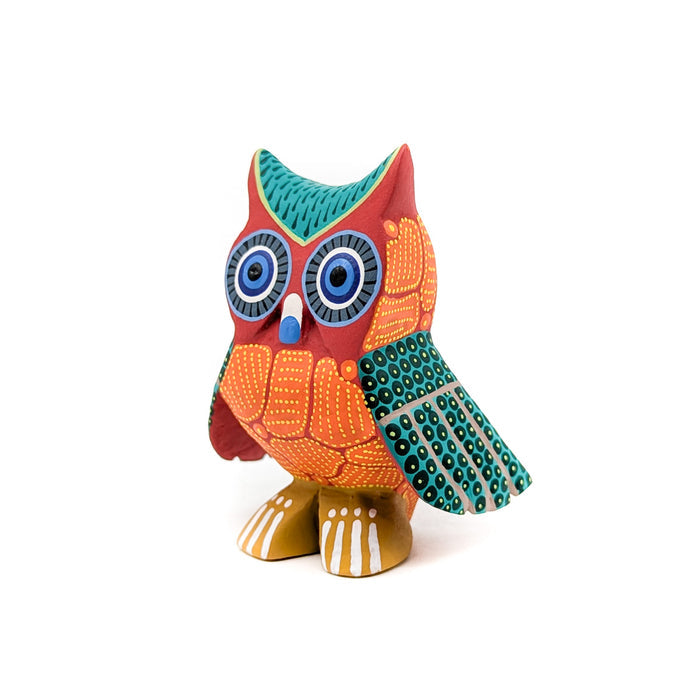 Orange and Green Owl