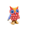Orange and Red Owl with Dots