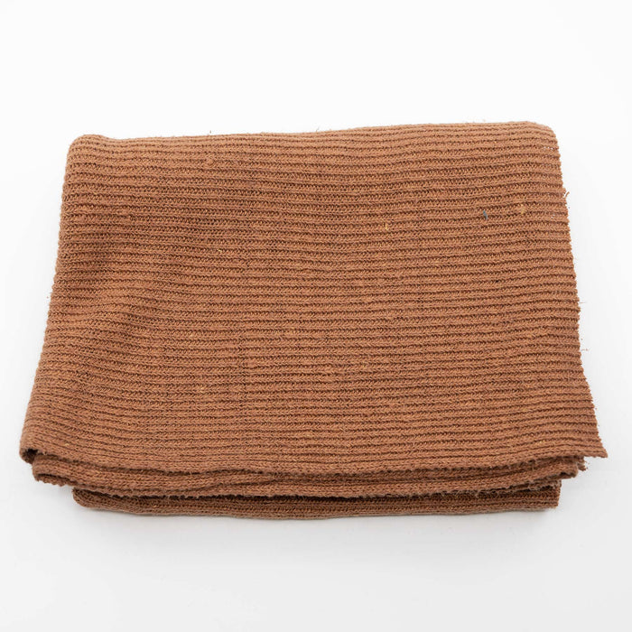 Organic Hemp Ribbed Knit Fabric By The Yard (Sweater Weight) (WOODLAND)