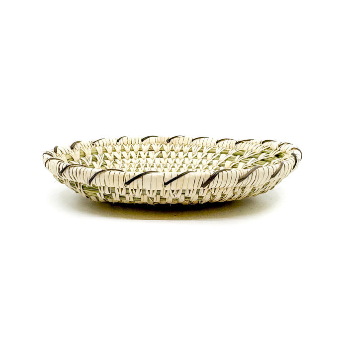 Oval Split Stick Basket with Devil's Claw Trim