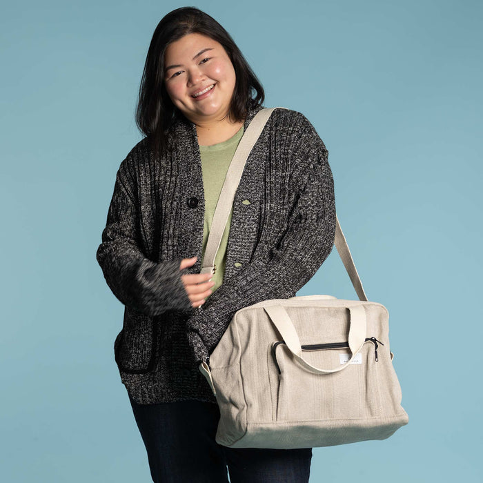 hemp duffel bag