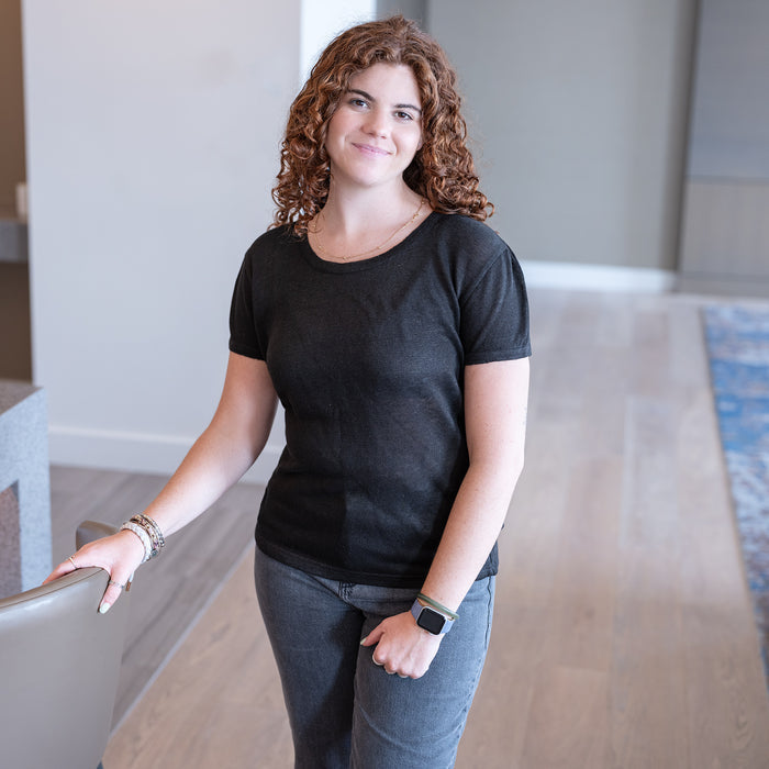 100% organic hemp knit blouse