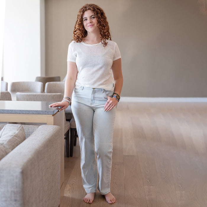 100% organic hemp knit blouse