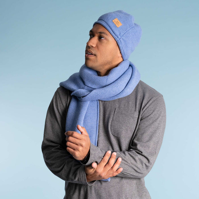 100% organic merino wool scarf no plastic