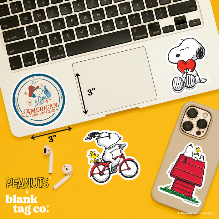 Peanuts® Waterproof Sticker - American Cowboy Club