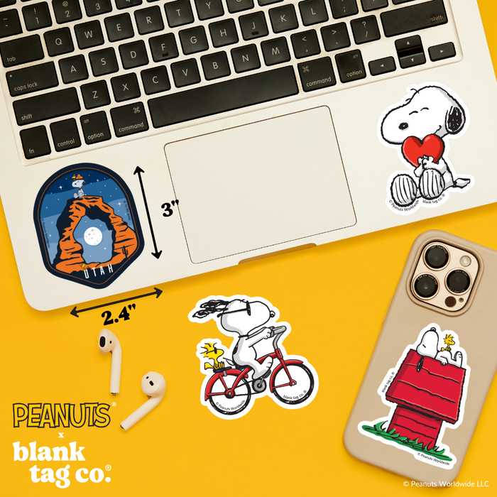 Peanuts® Waterproof Sticker - Beagle Scout Utah