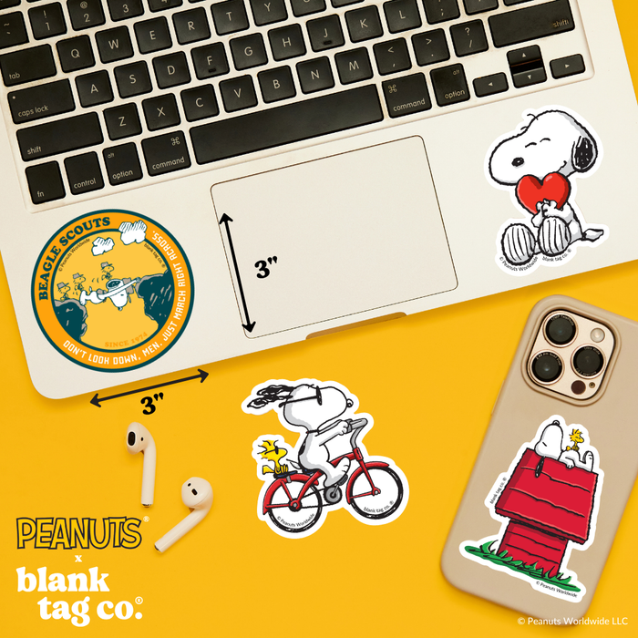 Peanuts® Waterproof Sticker - Beagle Scouts Badge