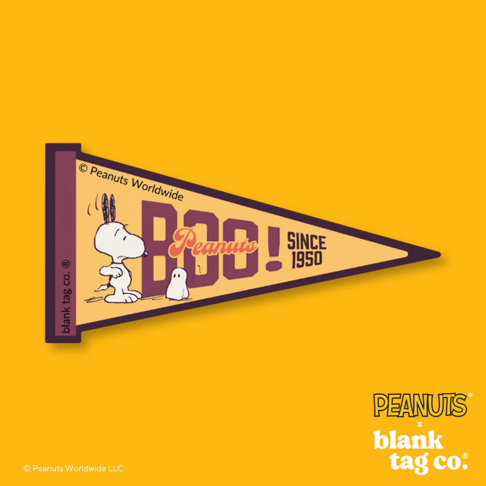 Peanuts® Waterproof Sticker - Boo! Flag