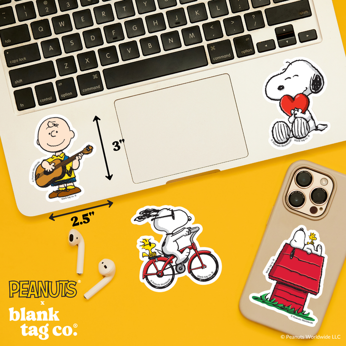Peanuts® Waterproof Sticker - Charlie Brown Playing A Guitar