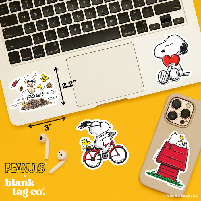 Peanuts® Waterproof Sticker - Charlie Brown Playing Baseball