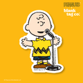 Peanuts® Waterproof Sticker - Charlie Brown Singing