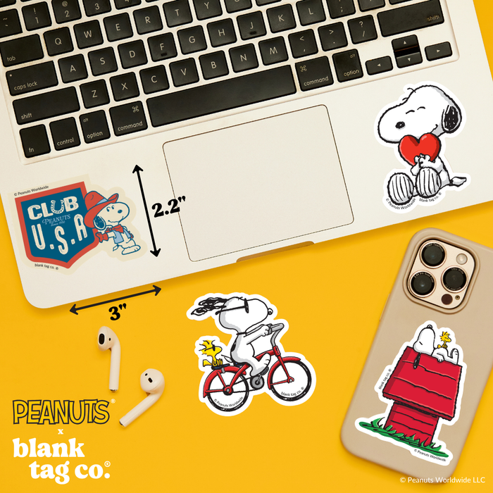 Peanuts® Waterproof Sticker - Club USA