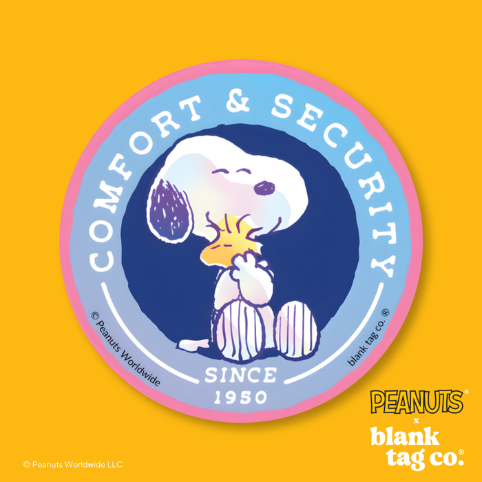 Peanuts® Waterproof Sticker - Comfort and Security Badge