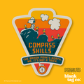 Peanuts® Waterproof Sticker - Compass Skills Badge