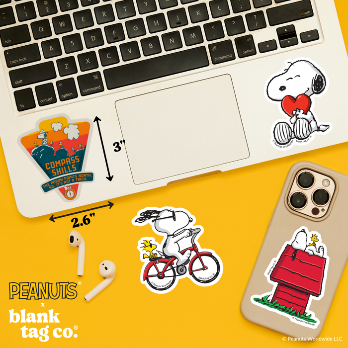 Peanuts® Waterproof Sticker - Compass Skills Badge