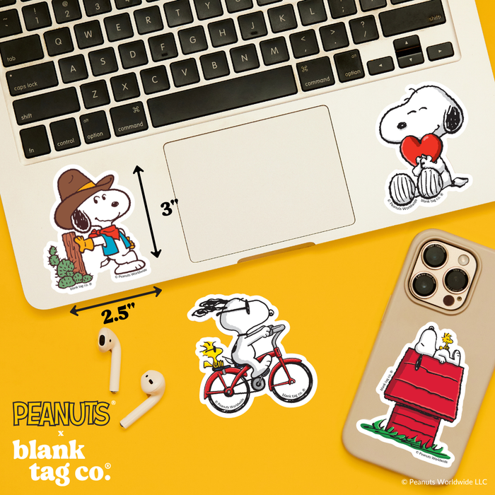 Peanuts® Waterproof Sticker - Cowboy Snoopy